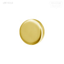 18K Gold Push In Plain Pin 4 mm