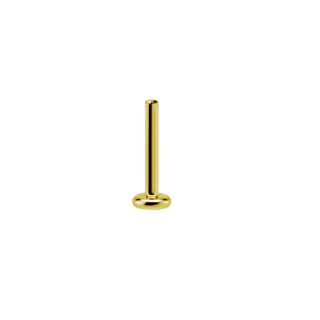 Gold PVD Titan Internal Thread Labret 3er Platte 1,2x5 mm