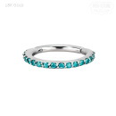 Jewelled Hinged Ring 1.2 x8mm