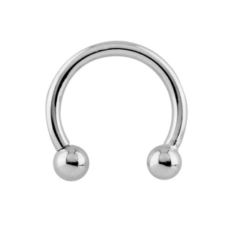 Circular Barbell w 2 balls 1.6x6x3/3